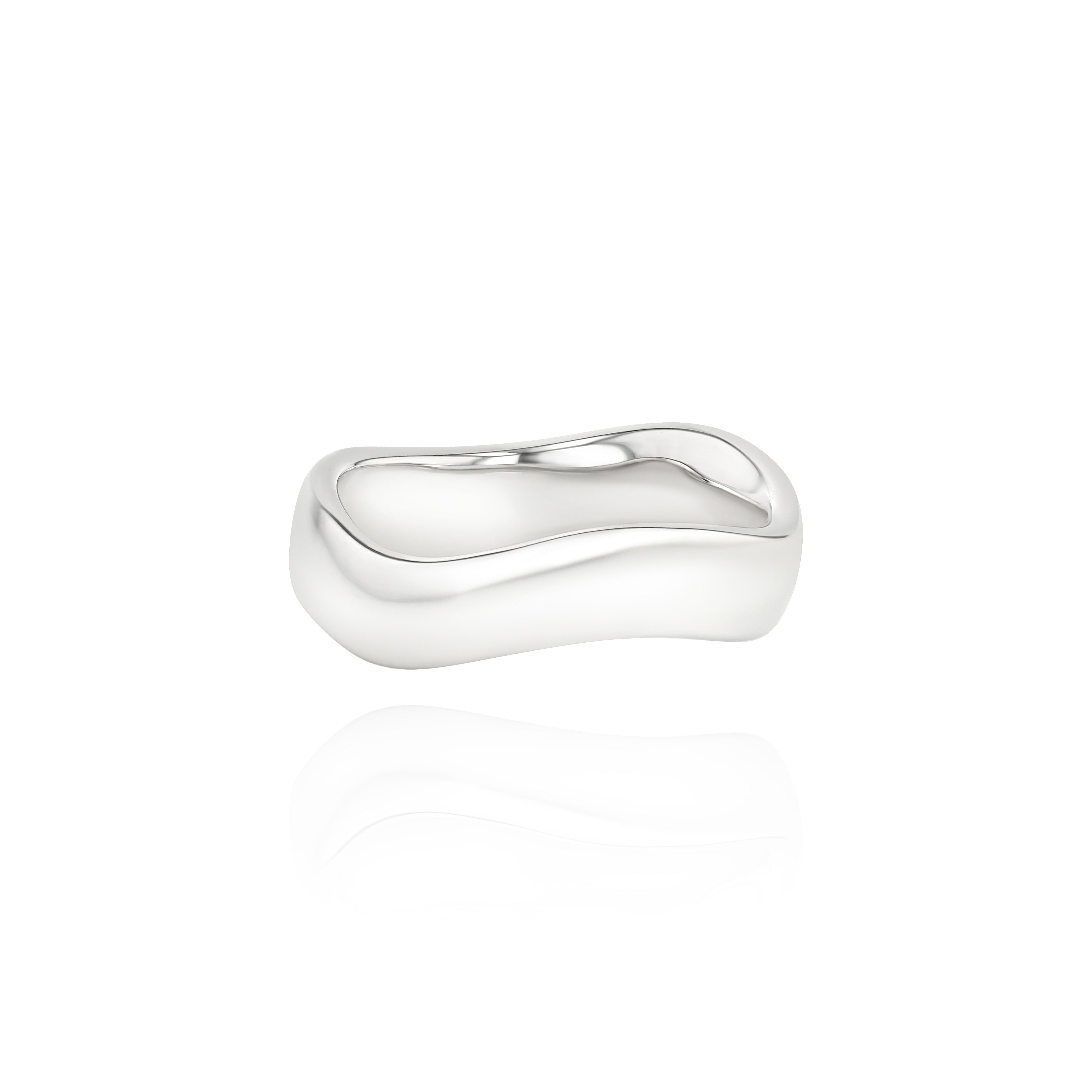 【 】SilverRing925 Curve Design Curve Ring – Veniroe